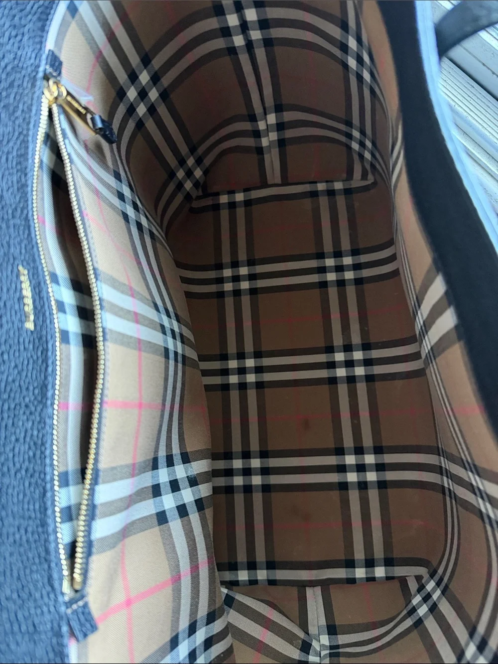 Burberry structured tote